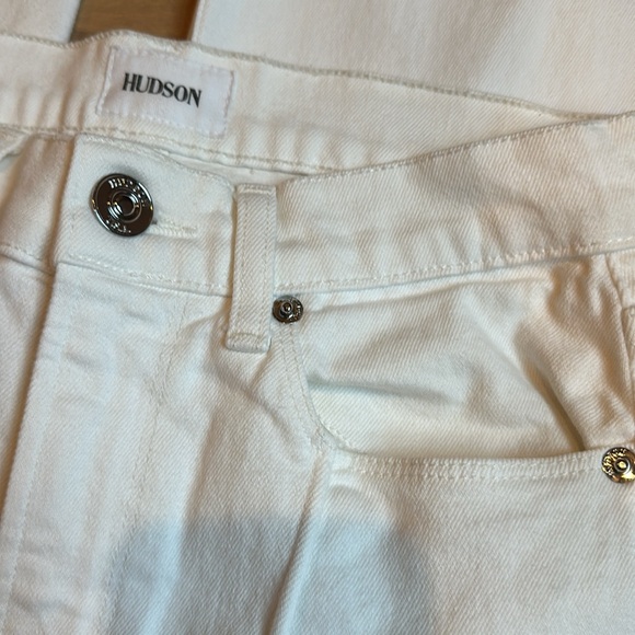 Hudson Jeans Zoeey Pintuck Straight Leg cropped white - Picture 5 of 12